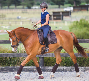 Kath Dunstan and Bumble after Arthramid Vet treatment